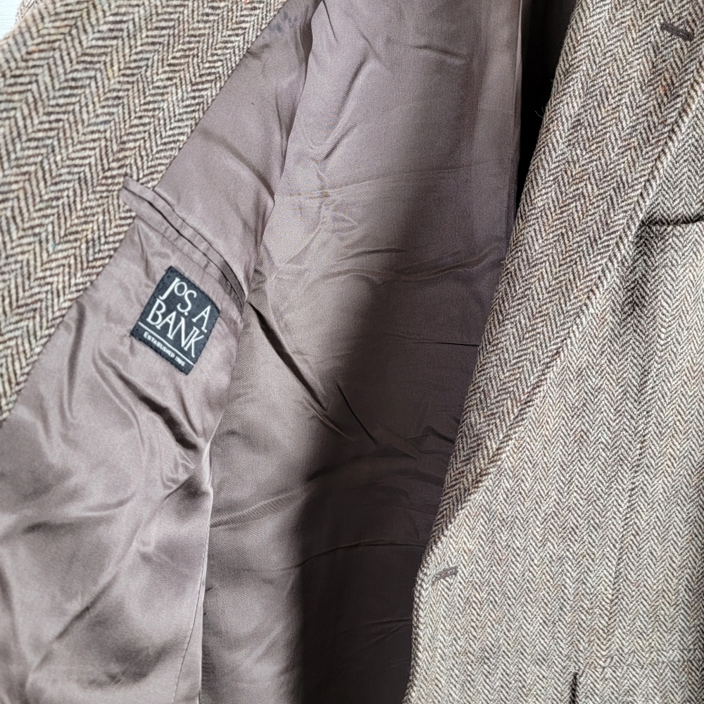 Jos. A. Bank Brown Sport Coat Timeless Tweed Blazer - Picture 11 of 16